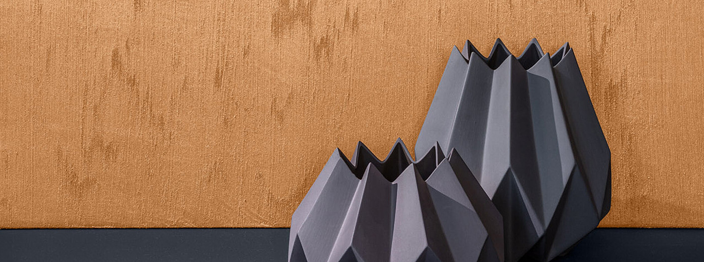 Creative surface 'Perle' Metallocryl Interior 3D Amber 70 MET